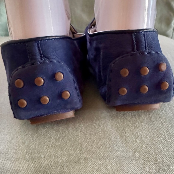 Cole Haan Hanneli Driver II Blue Suede Loafers SZ 8 - Picture 4 of 8